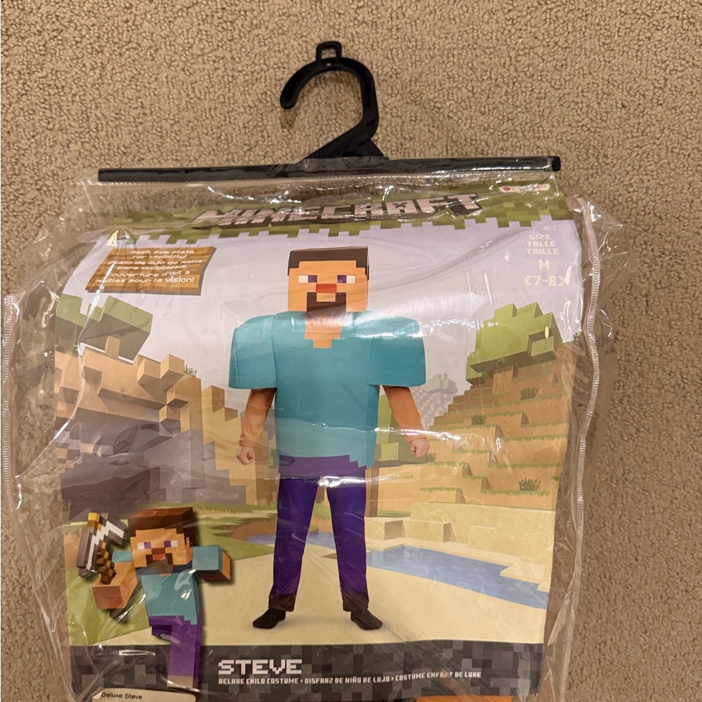 Steve Kids Costume - Blue and Purple